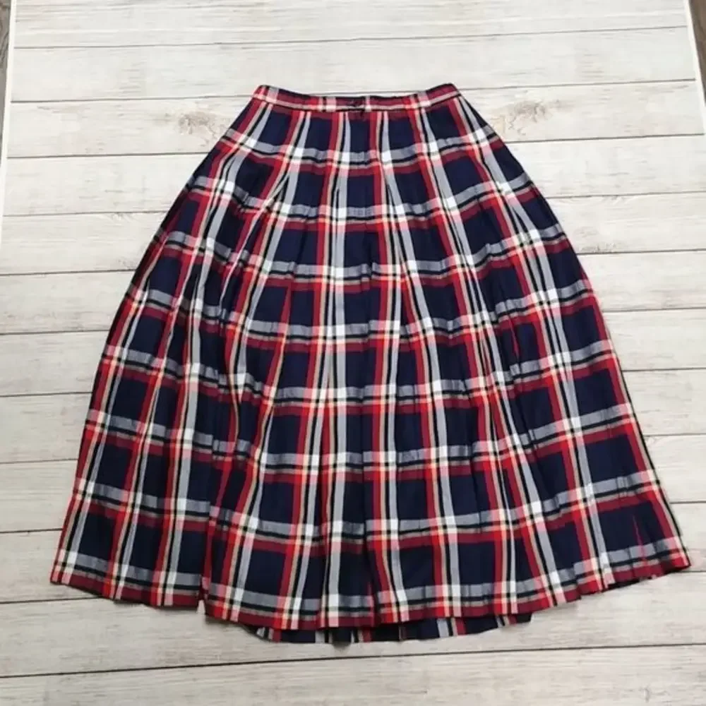 Pendleton Plaid Pleated Skirt